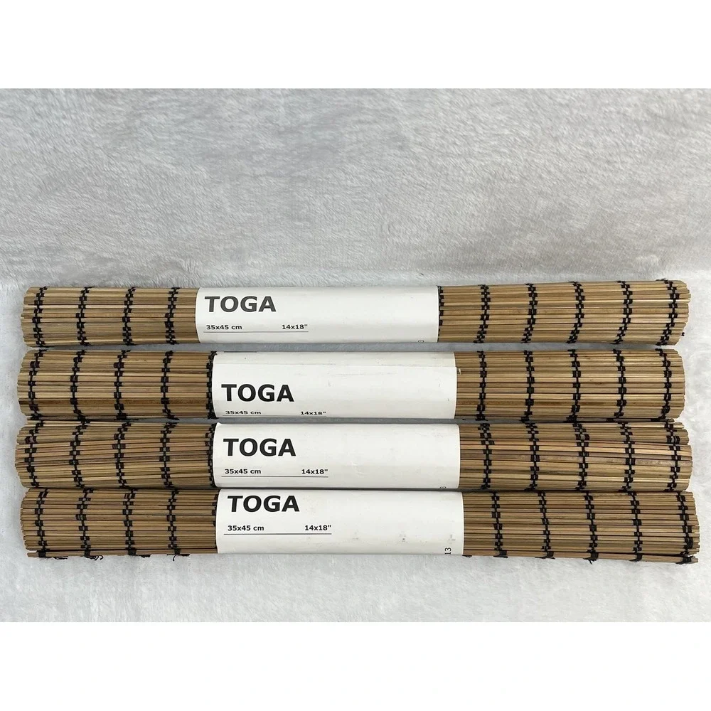 Ikea Toga Set Of 4 Bamboo Placemats Table Summer Beach Woven